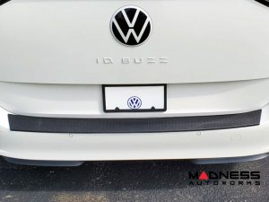 Volkswagen ID. Buzz Rear Bumper Sill Cover - Hexo Pattern - Black Finish